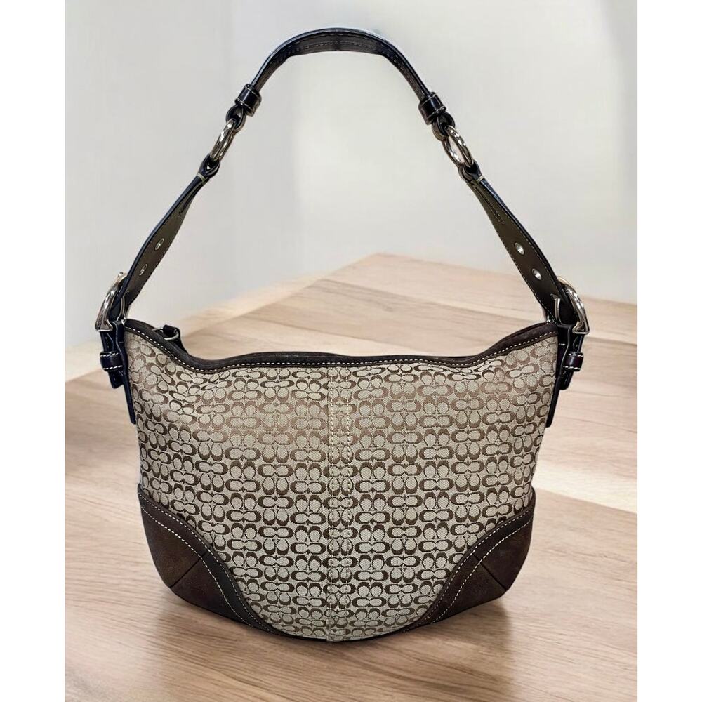 Vintage Coach 1460 Soho Mini Signature Hobo & 6319 Small Wristlet - Picture 3 of 15